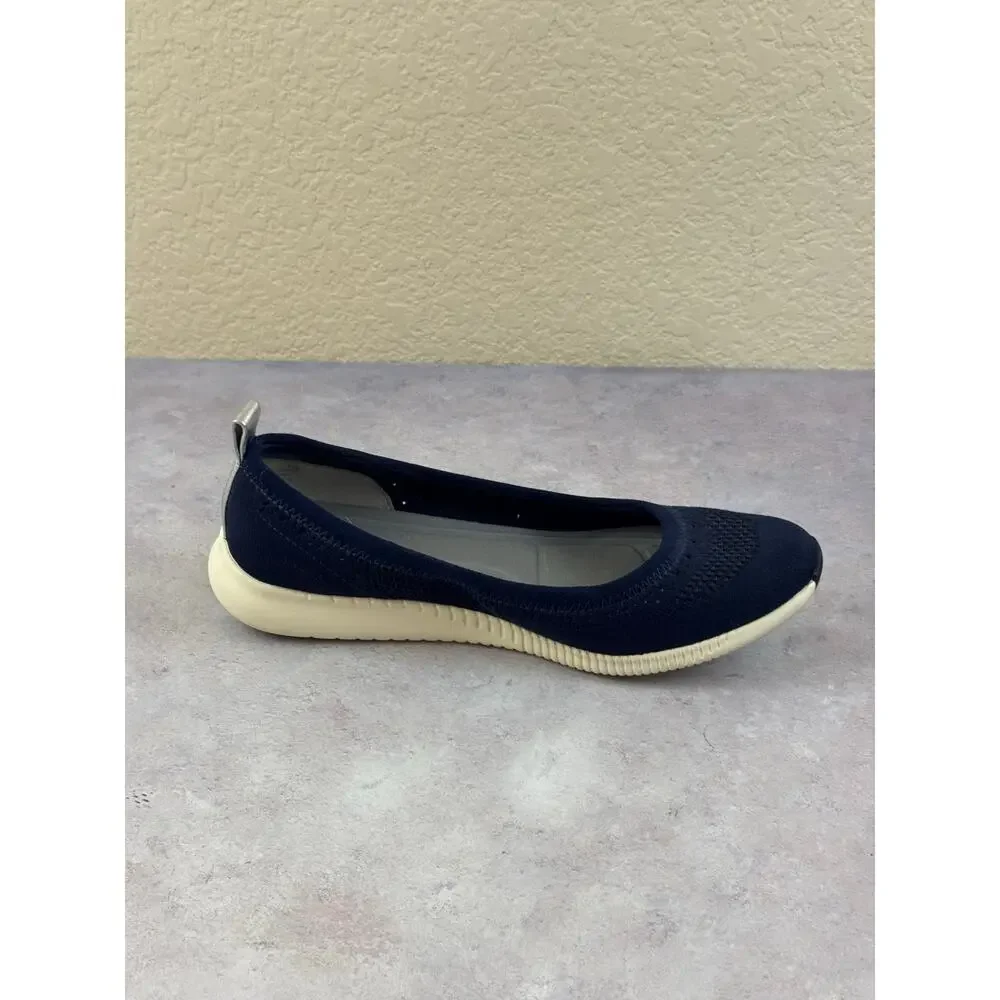 Cole Haan Shoes Womens 9.5 B Zerogrand Casual Slip On Ballet Flats W10852 Blue